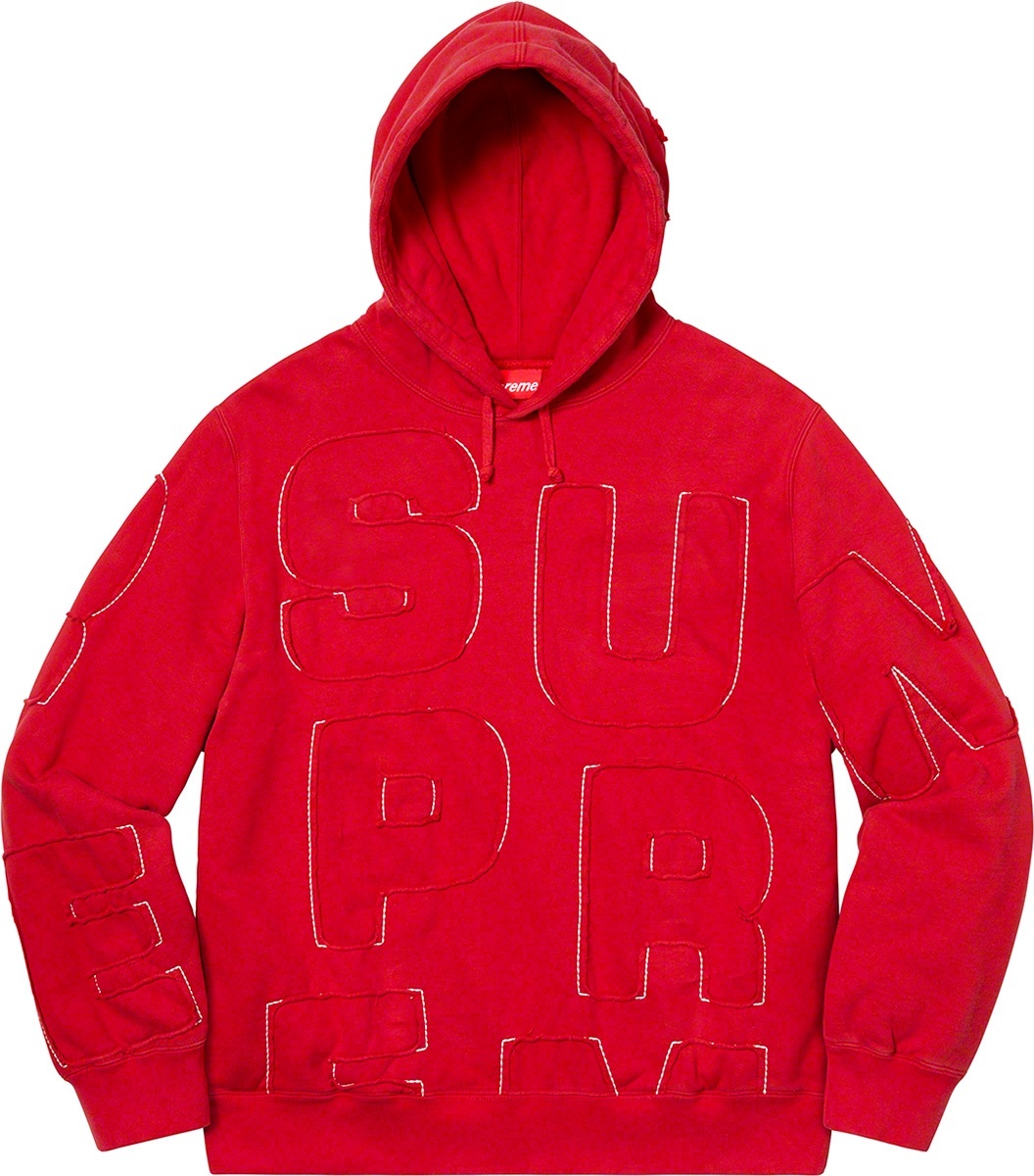 Cutout Letters Hooded Sweatshirt view 2